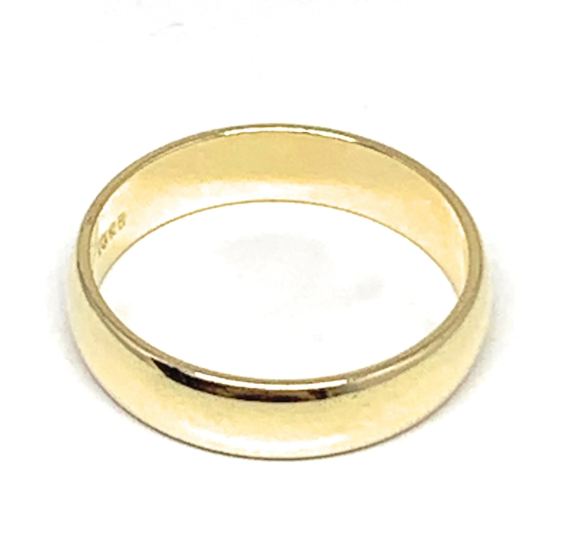 10k Solid Gold Yellow Classic Band Ring 5mm