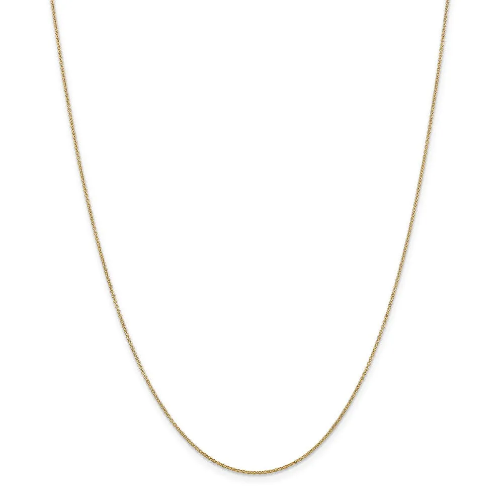 14k Yellow Gold Jogging Shoe Profile Necklace