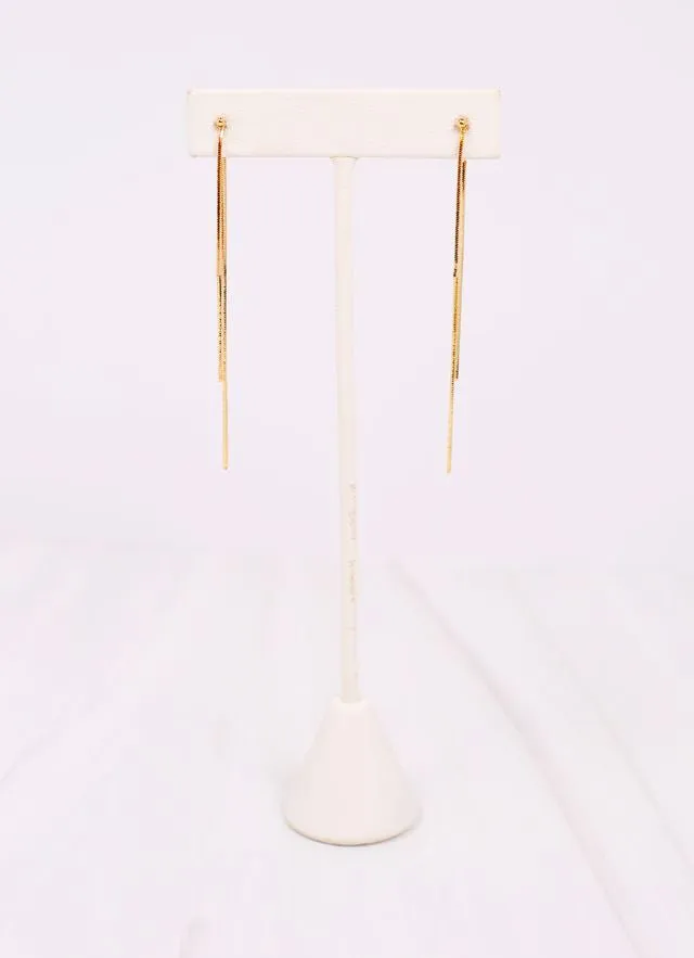 Alfrida Fringe Earring GOLD