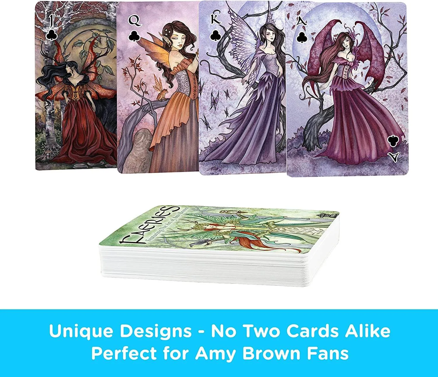 Amy Brown Faeries Playing Cards