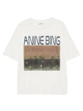 Anine Bing Cade Tee Mushrooms in Off White