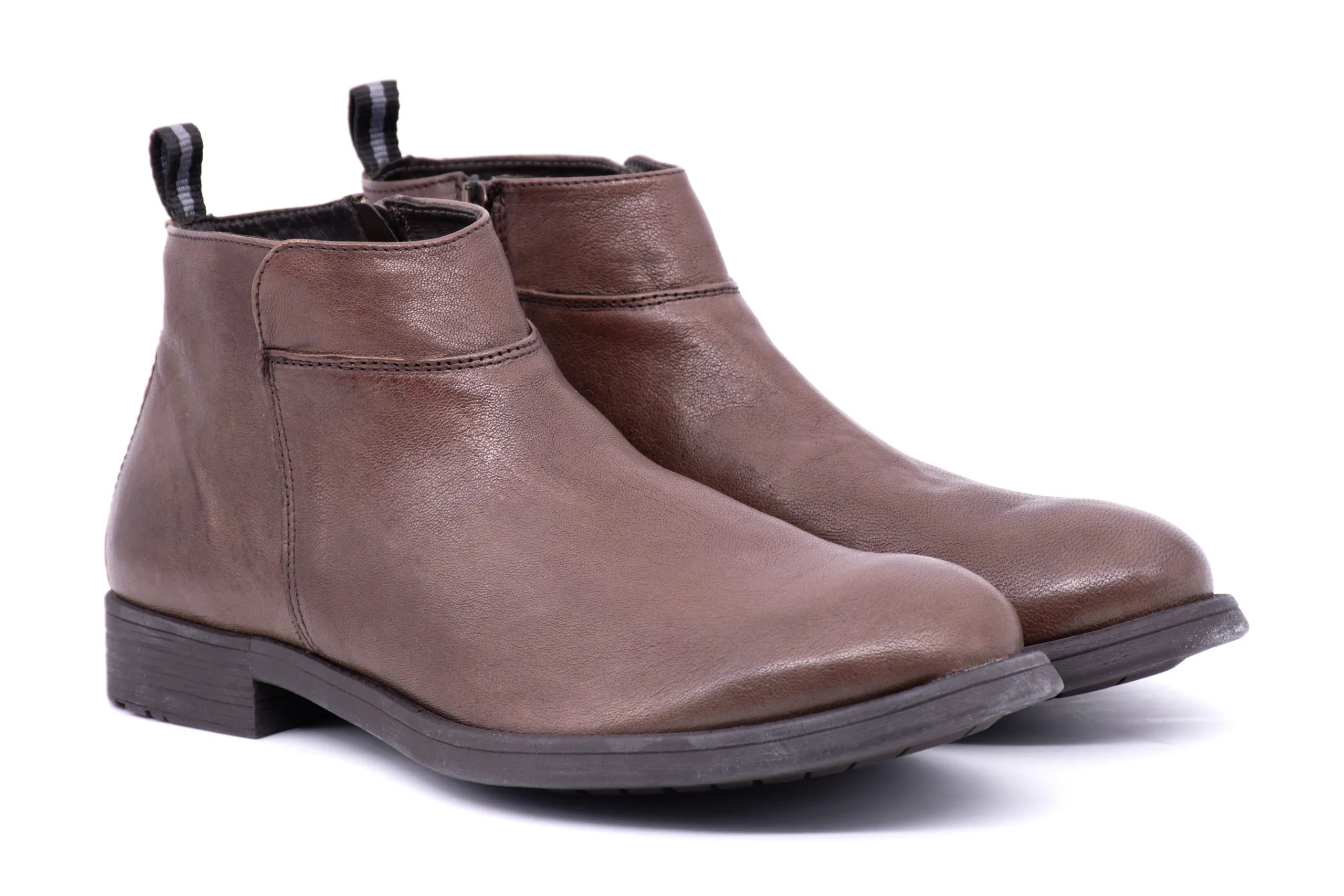 Ankle Boot in Pelle Invecchiata