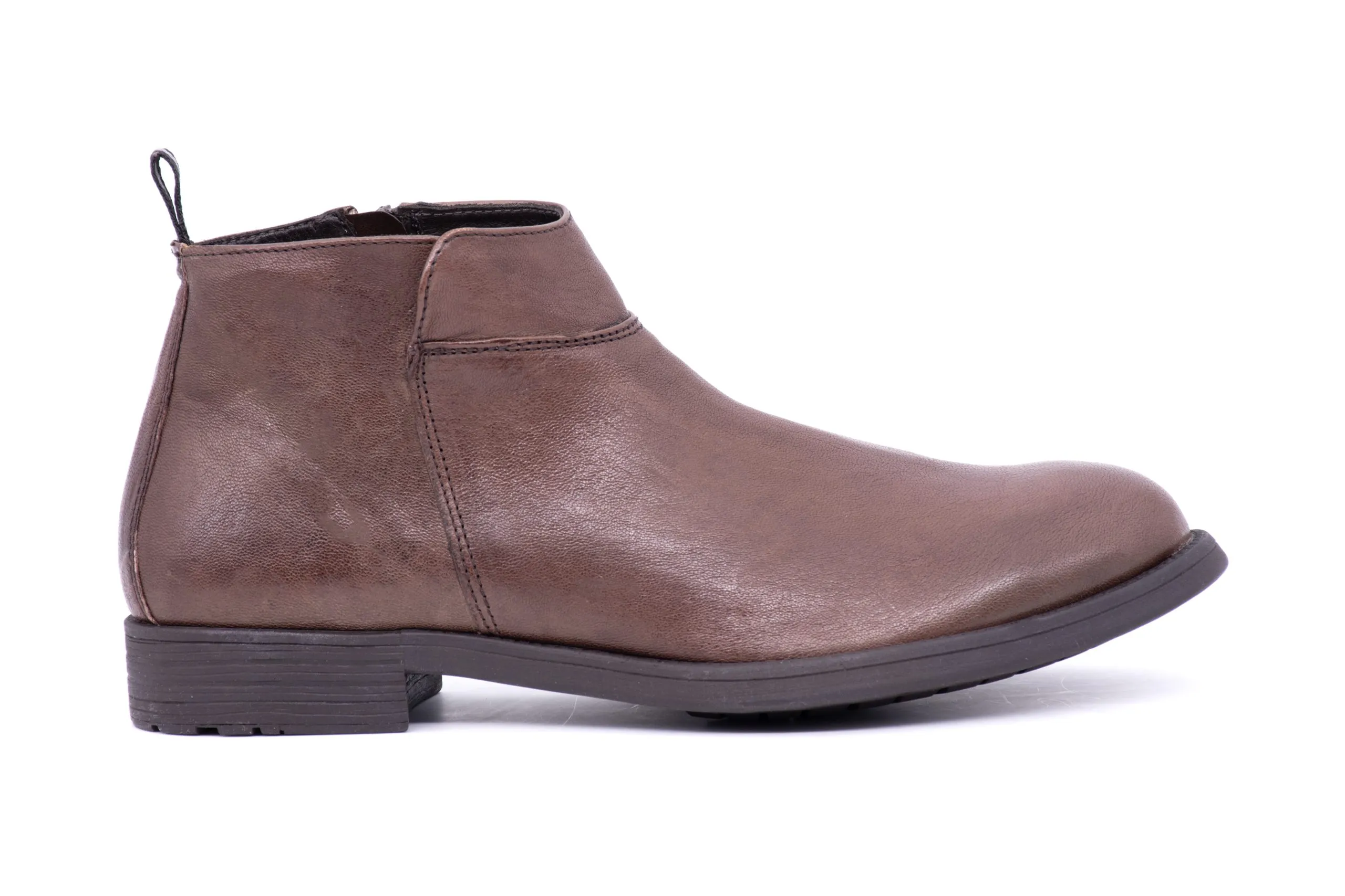 Ankle Boot in Pelle Invecchiata