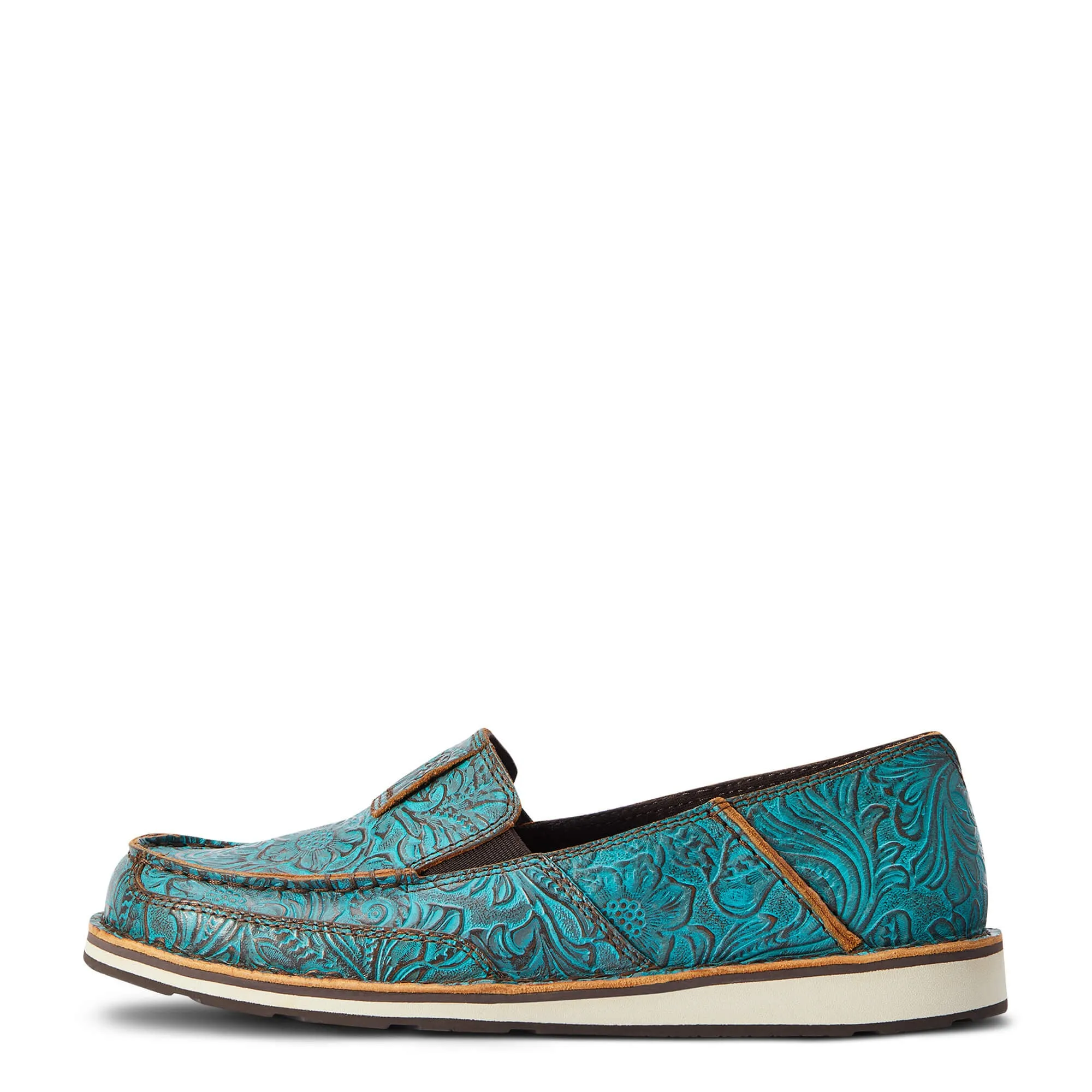 Ariat Turquoise Floral Emboss Cruiser