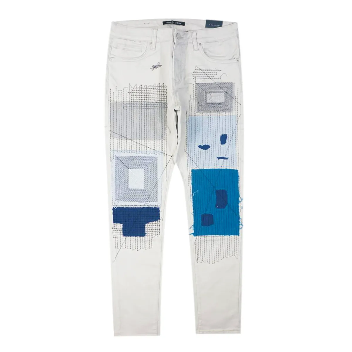 Arthur Patchwork Denim (Grey Wash) /C1