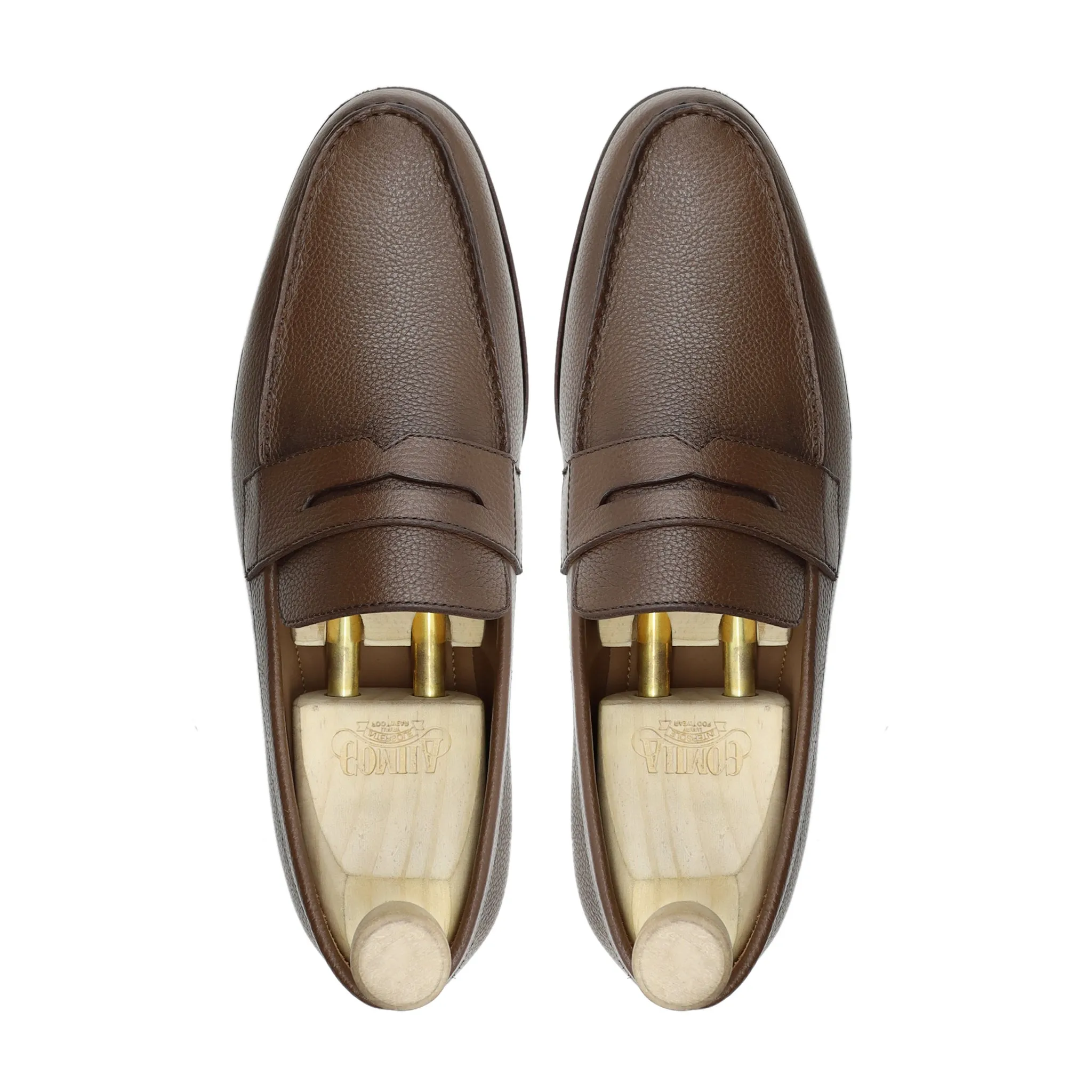 ASADOR - BROWN PEBBLE GRAIN LOAFER