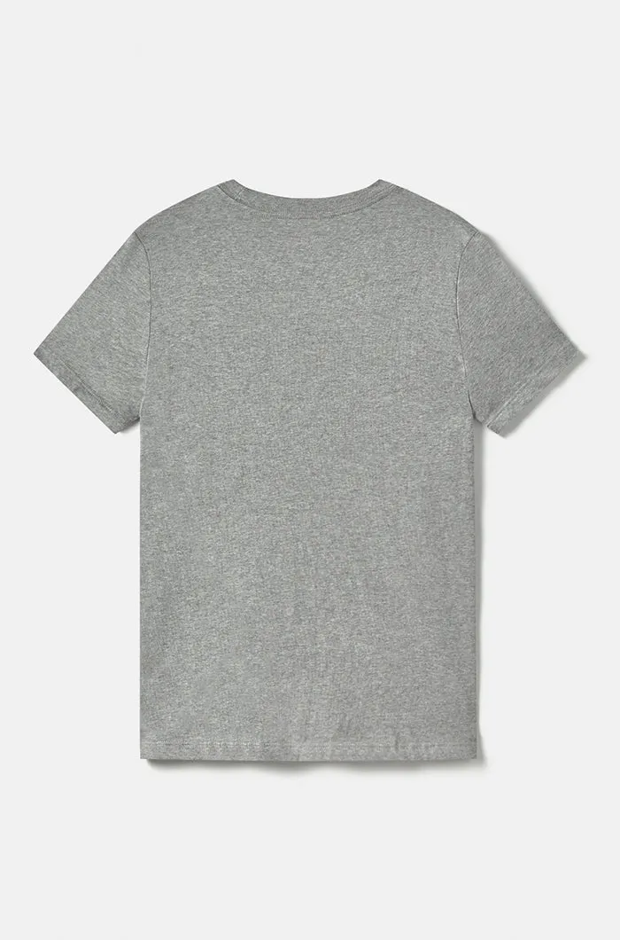 “Bara” T-shirt with logo – Mottled grey