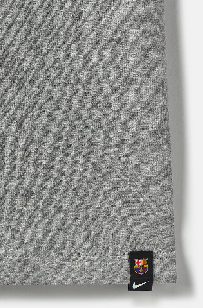 “Bara” T-shirt with logo – Mottled grey