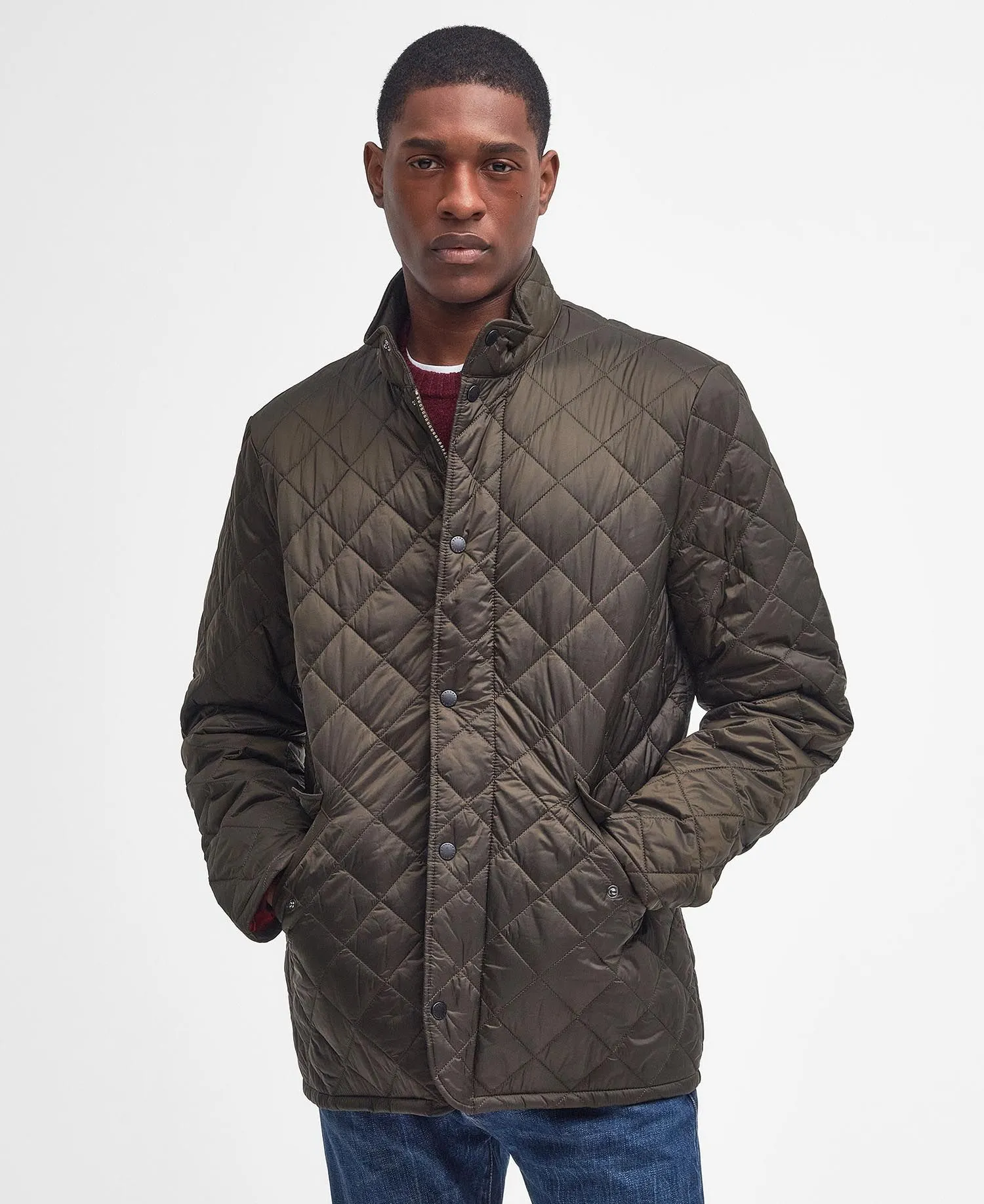 Barbour Flyweight Chelsea Quilted Jacket Men's Olive - A One Clothing