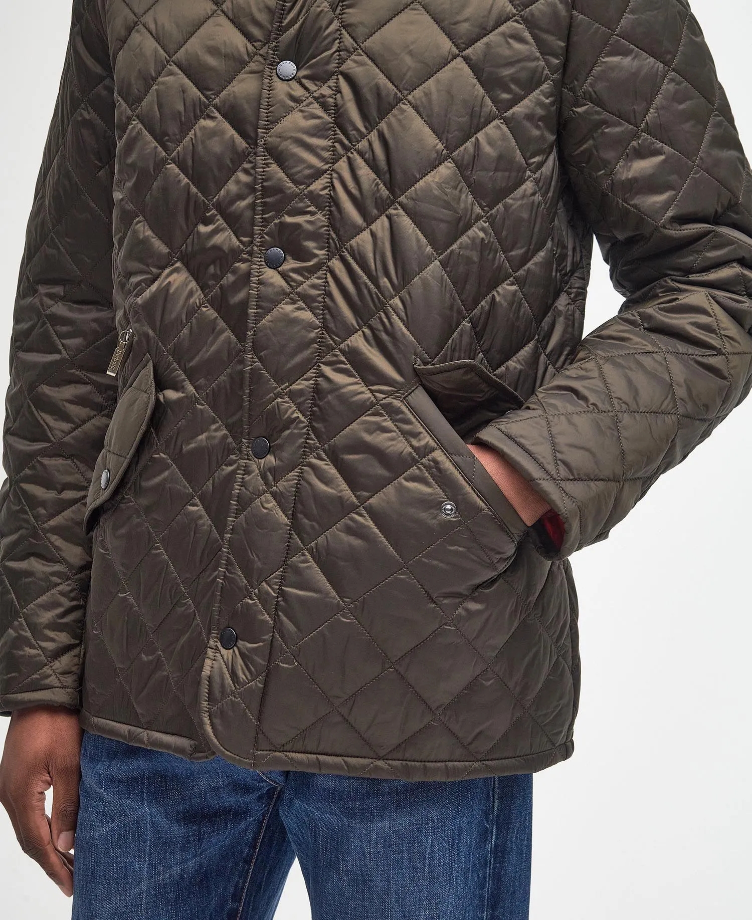 Barbour Flyweight Chelsea Quilted Jacket Men's Olive - A One Clothing