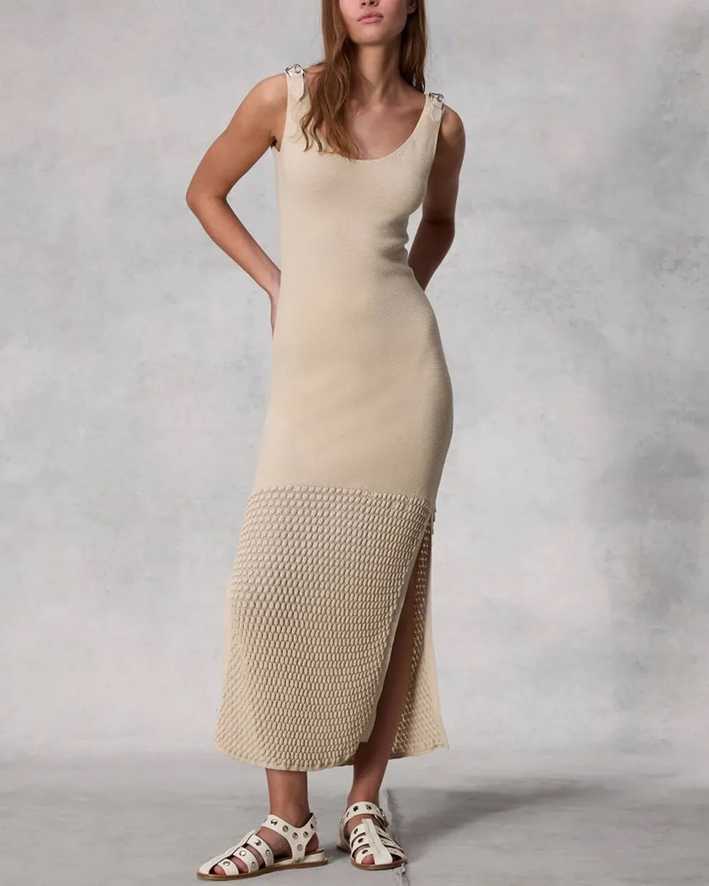 Beige Georgia Dress