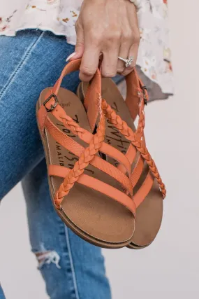 Blowfish Maddi Sandals- Papaya/Amazon Rawhide