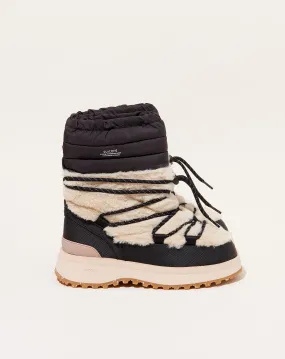 BOWER-ab-HI-FUR Boot in Black & Beige