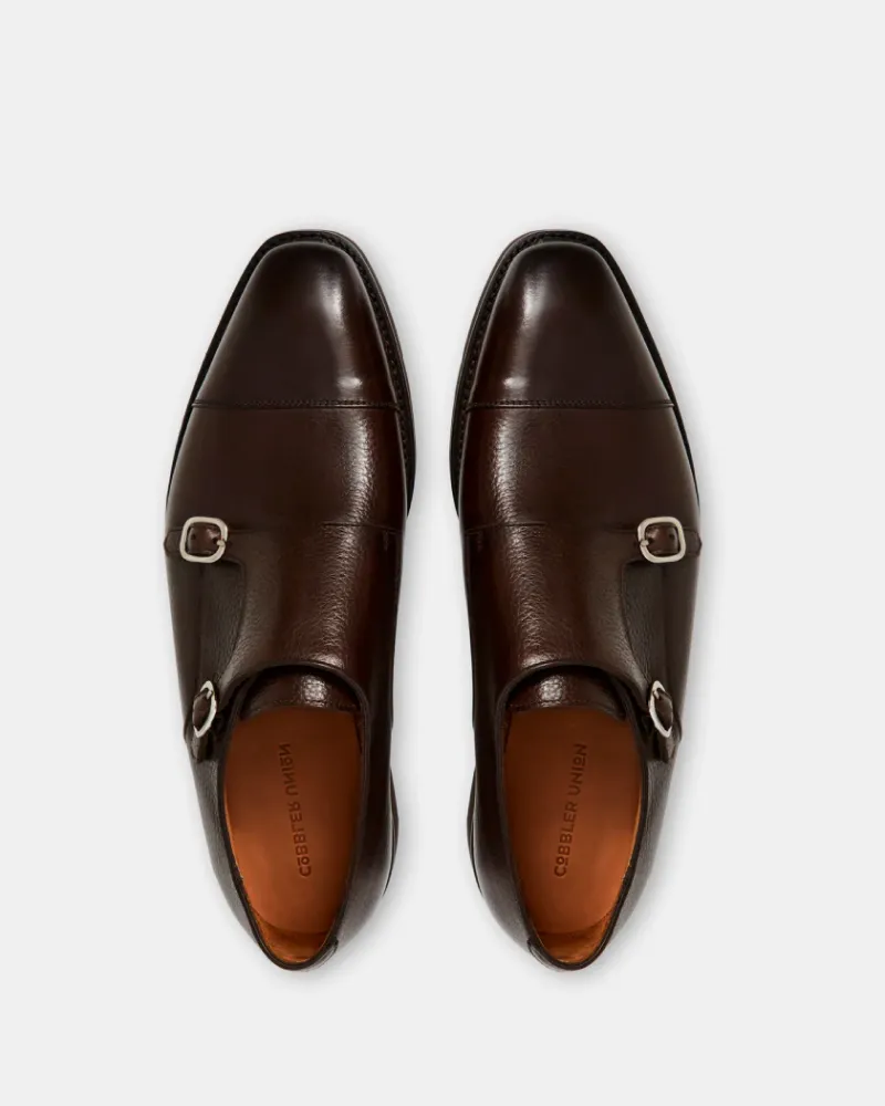 Brown Lightweight Monk Strap Shoe