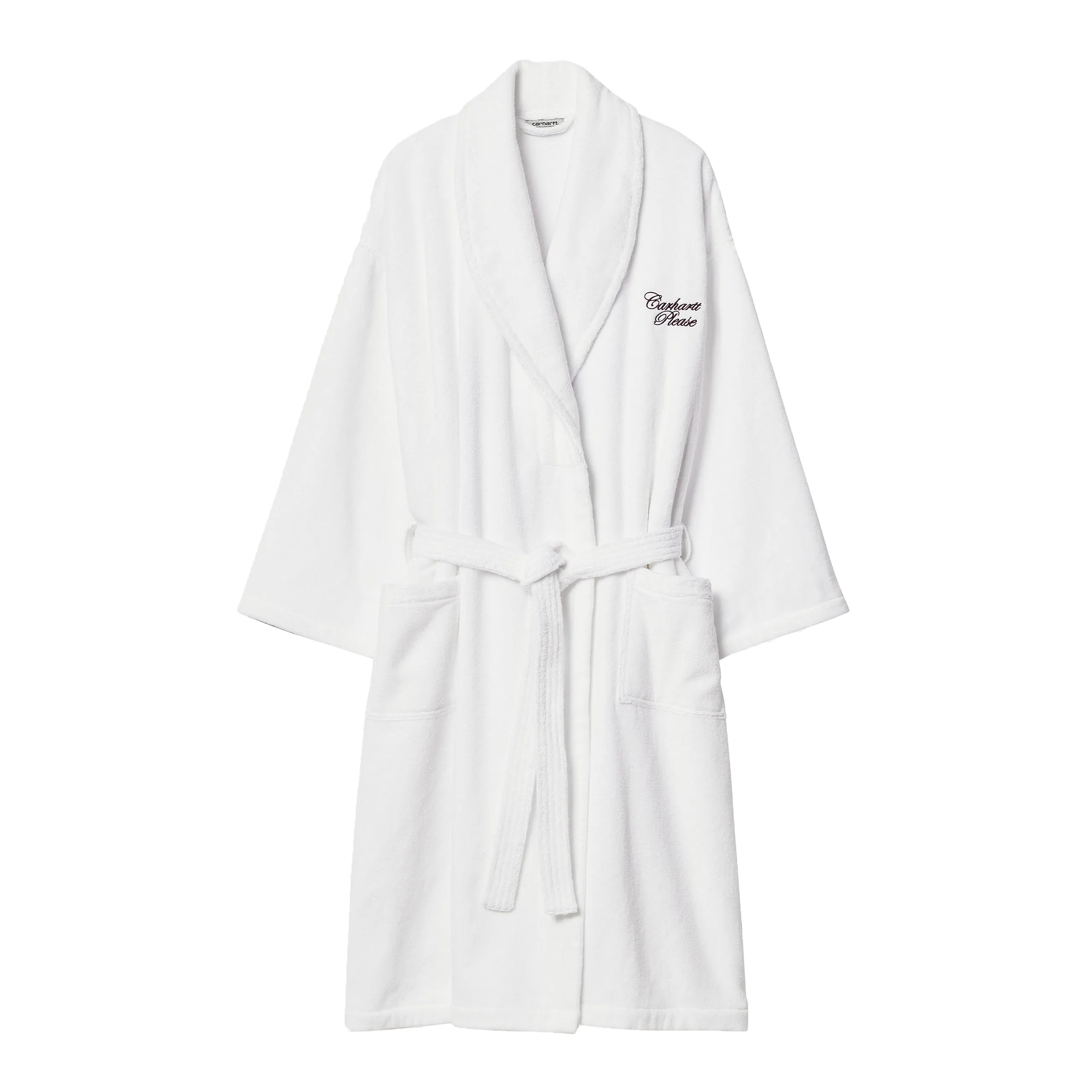 CARHARTT PLEASE BATHROBE WHITE / BORDEAUX