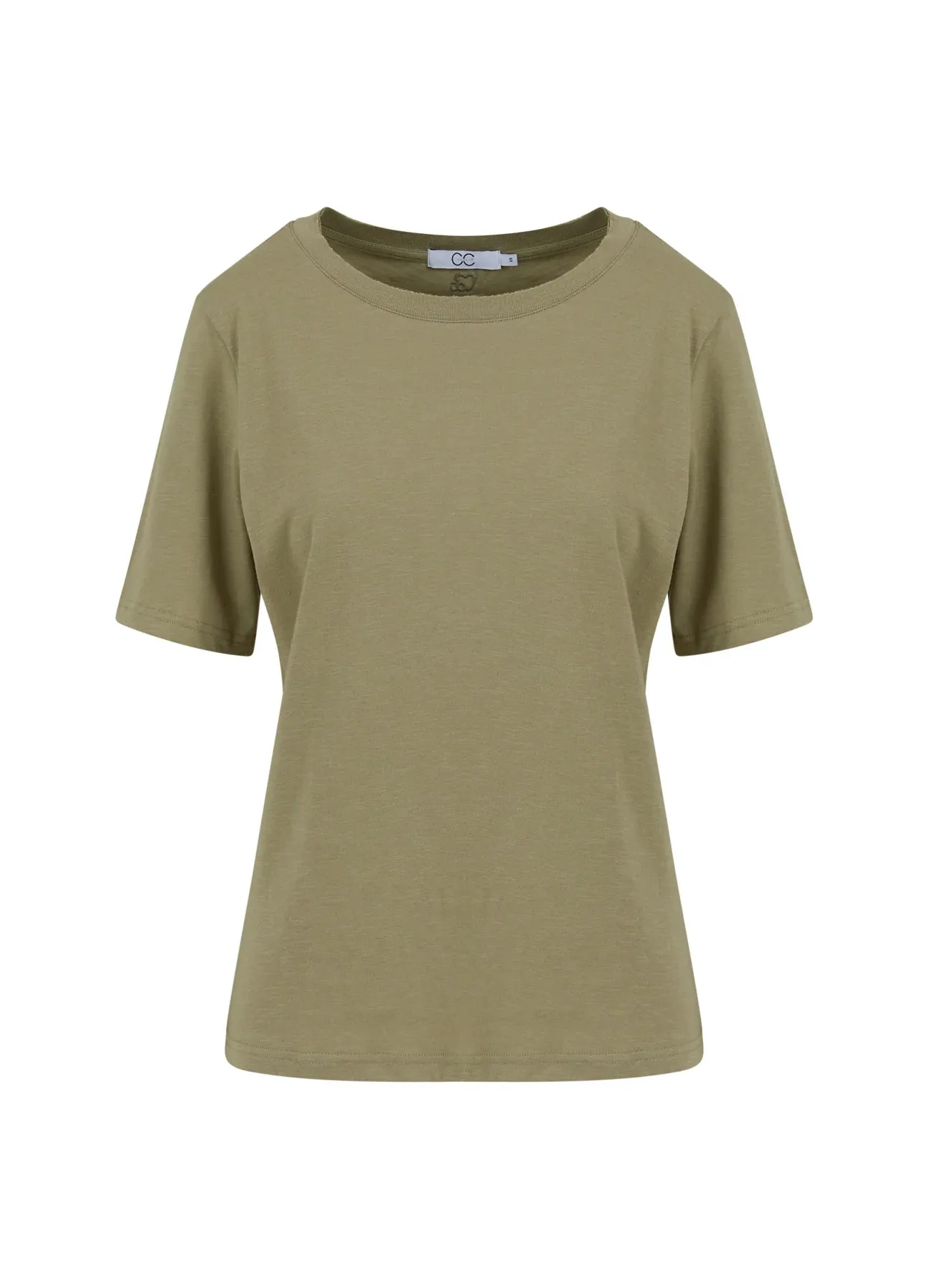 CC Heart- Regular T Shirt Dusty Olive