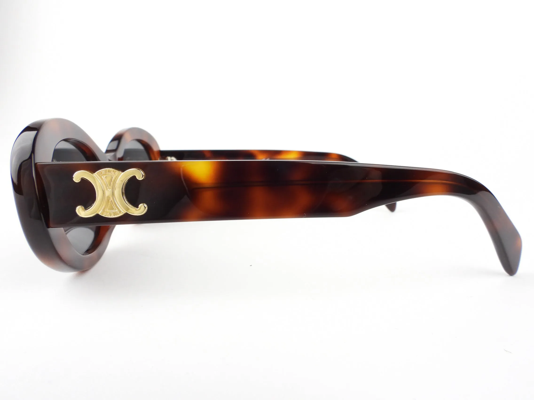 Celine Brown Tortoise Shell Triomphe Sunglasses