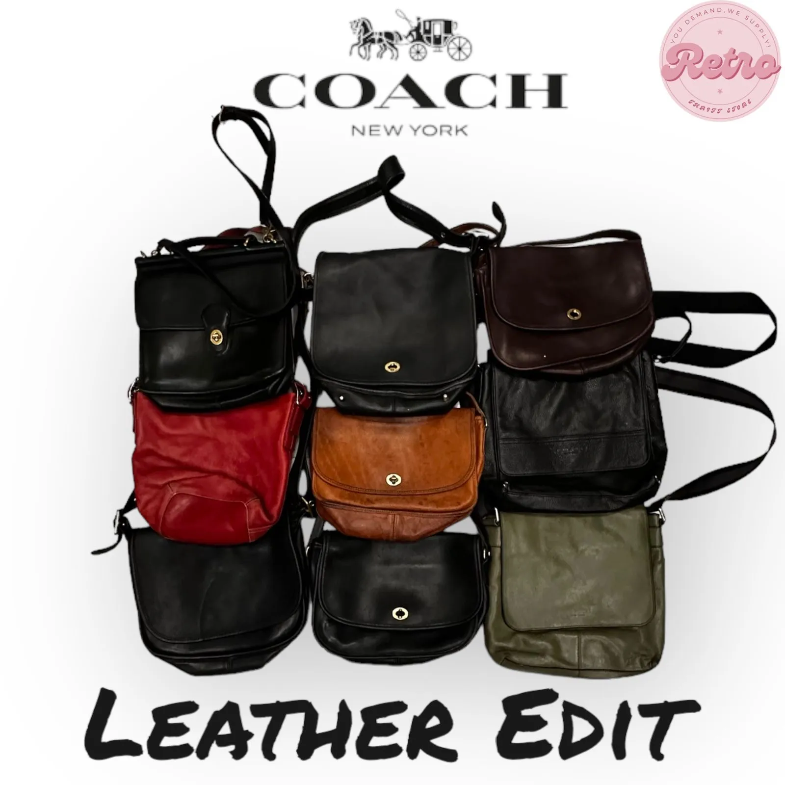 Coach Leather Edit Bags