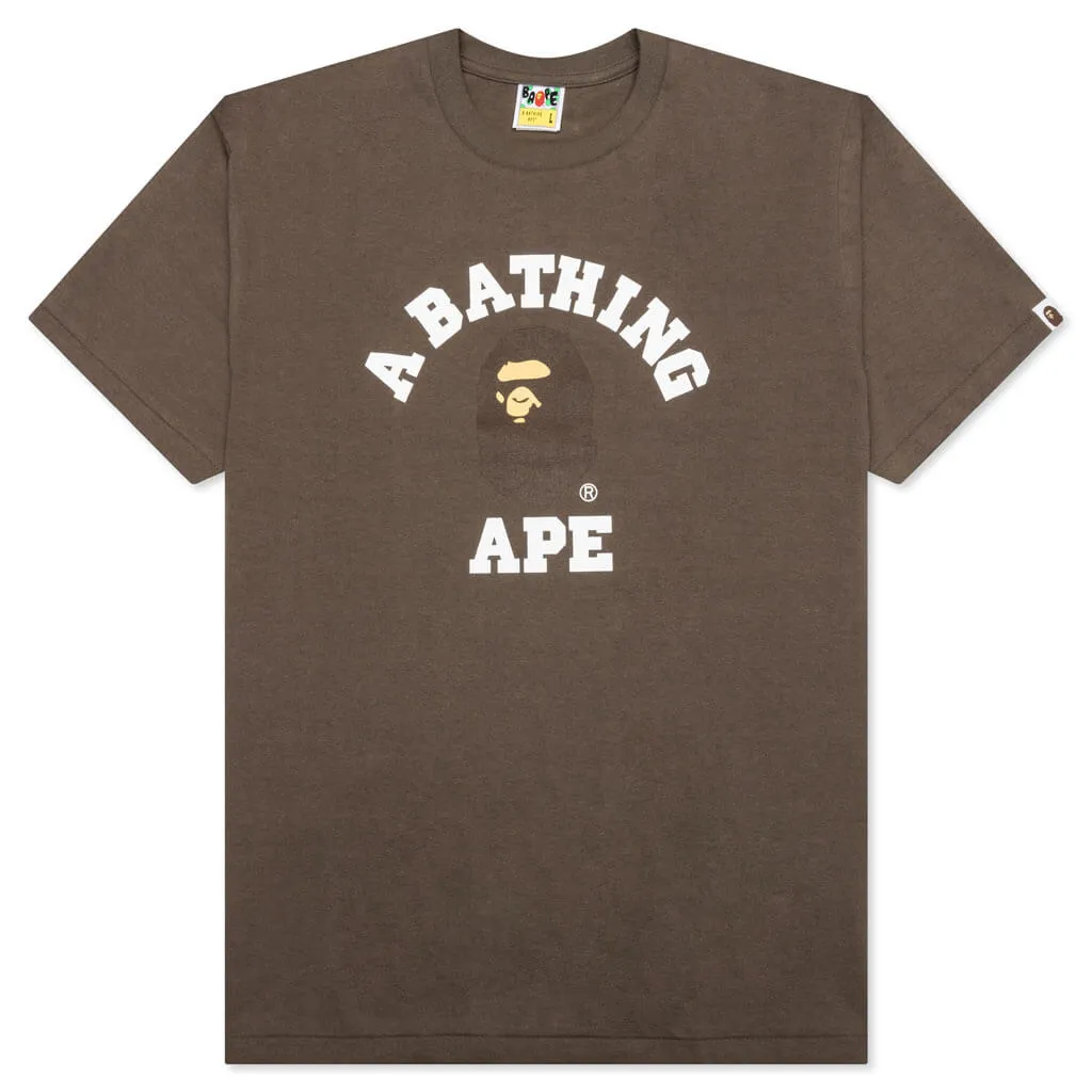 College Tee - Brown