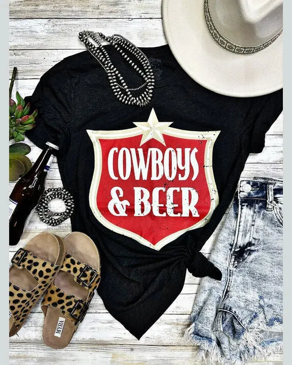 Cowboys & Beer Tee