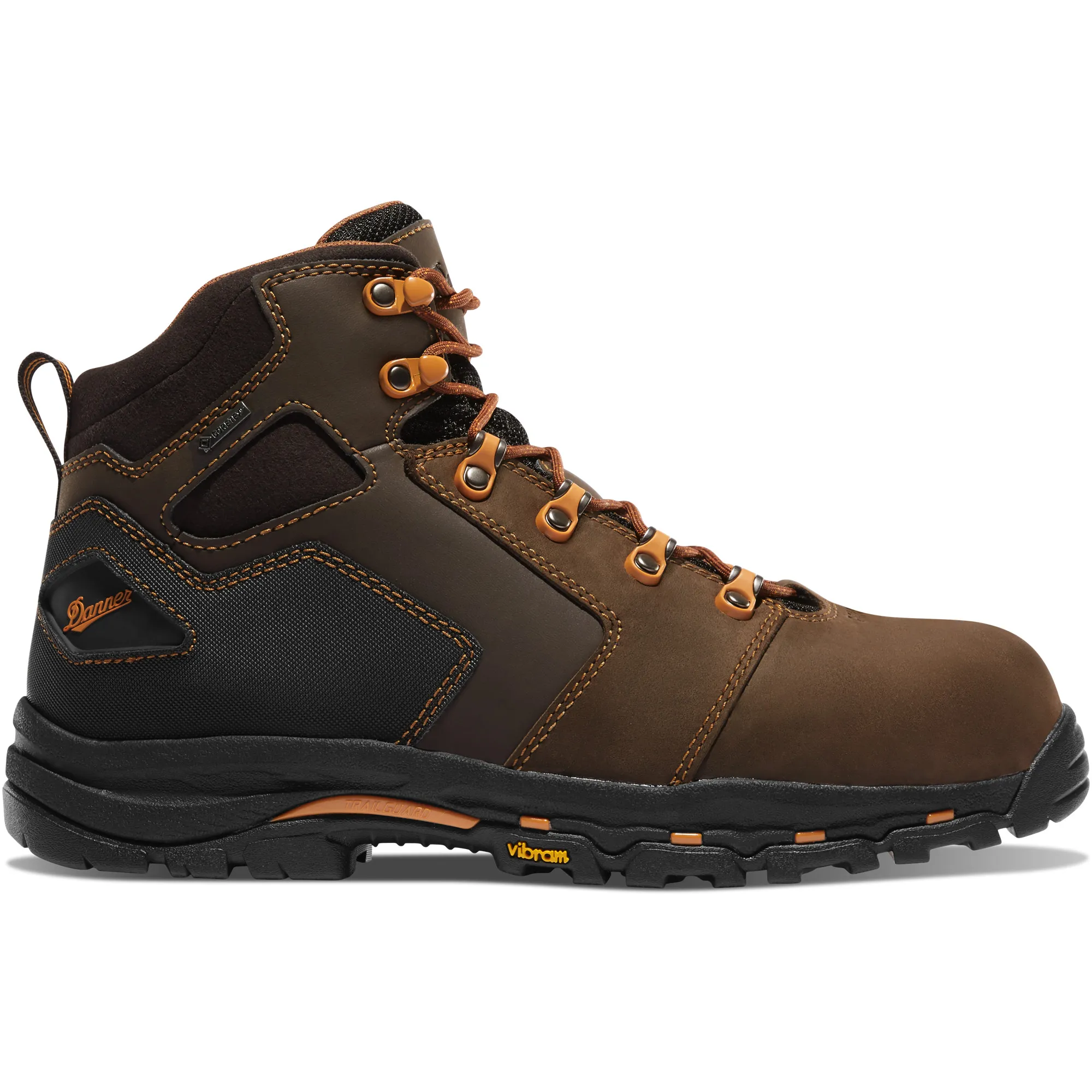 Danner Mens Vicious 4.5 inch Comp Toe Gore-Tex Boot- Brown/Orange