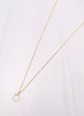 Dennis CZ Charm Necklace GOLD