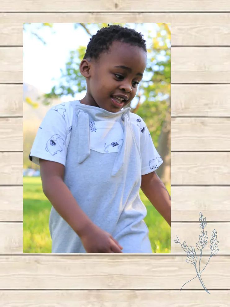 Double Knott Gray Dungarees | Baby & Toddler Clothing