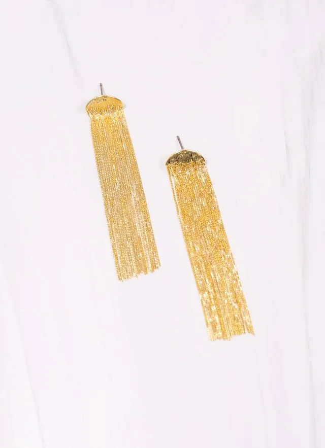 Elsie Fringe Earring GOLD