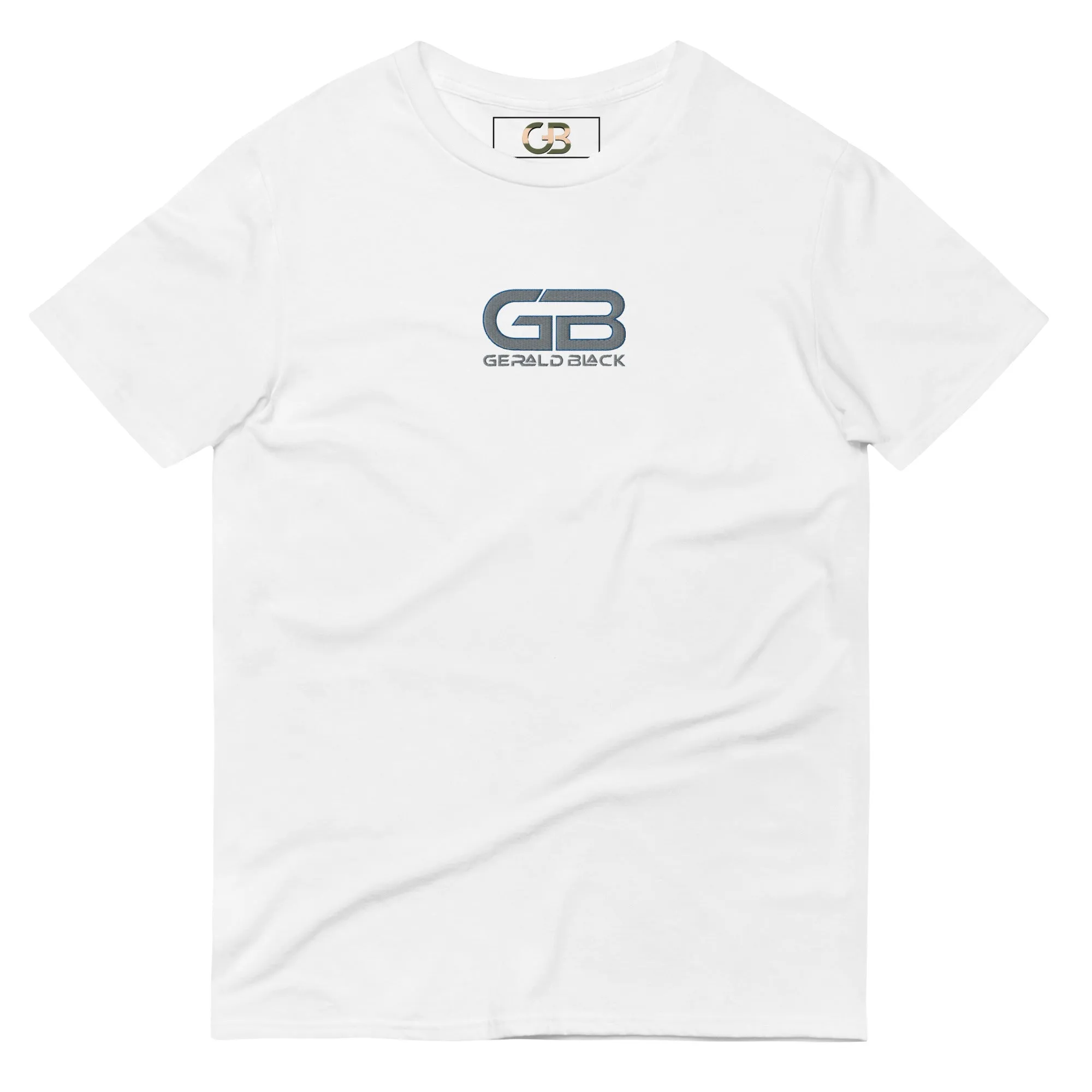 Gerald Black Embroidery Short-sleeve T-Shirt for Men and Women