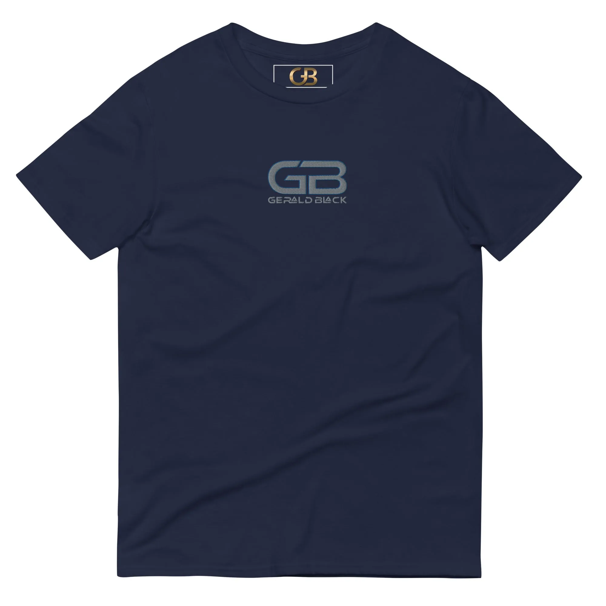 Gerald Black Embroidery Short-sleeve T-Shirt for Men and Women