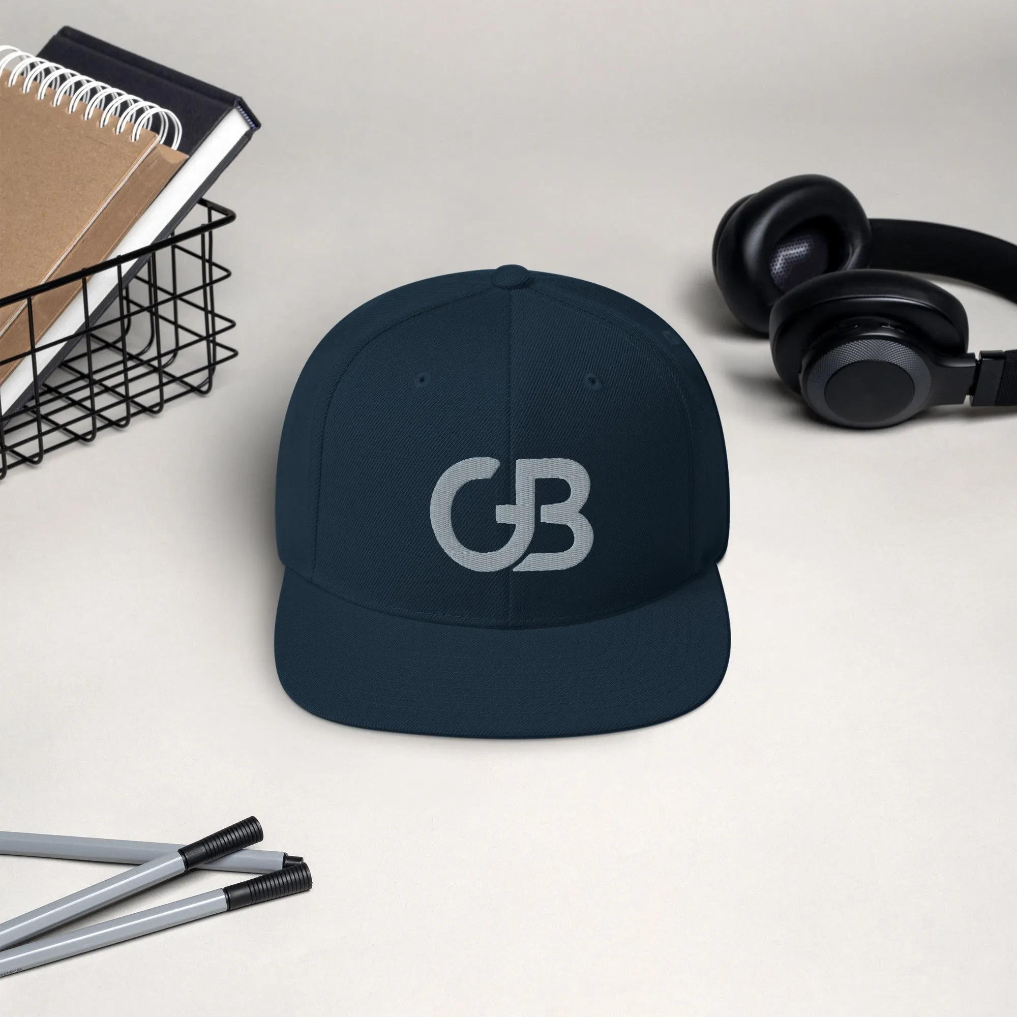 Gerald Black Flat Brim Snapback Baseball Hat for Men and Women