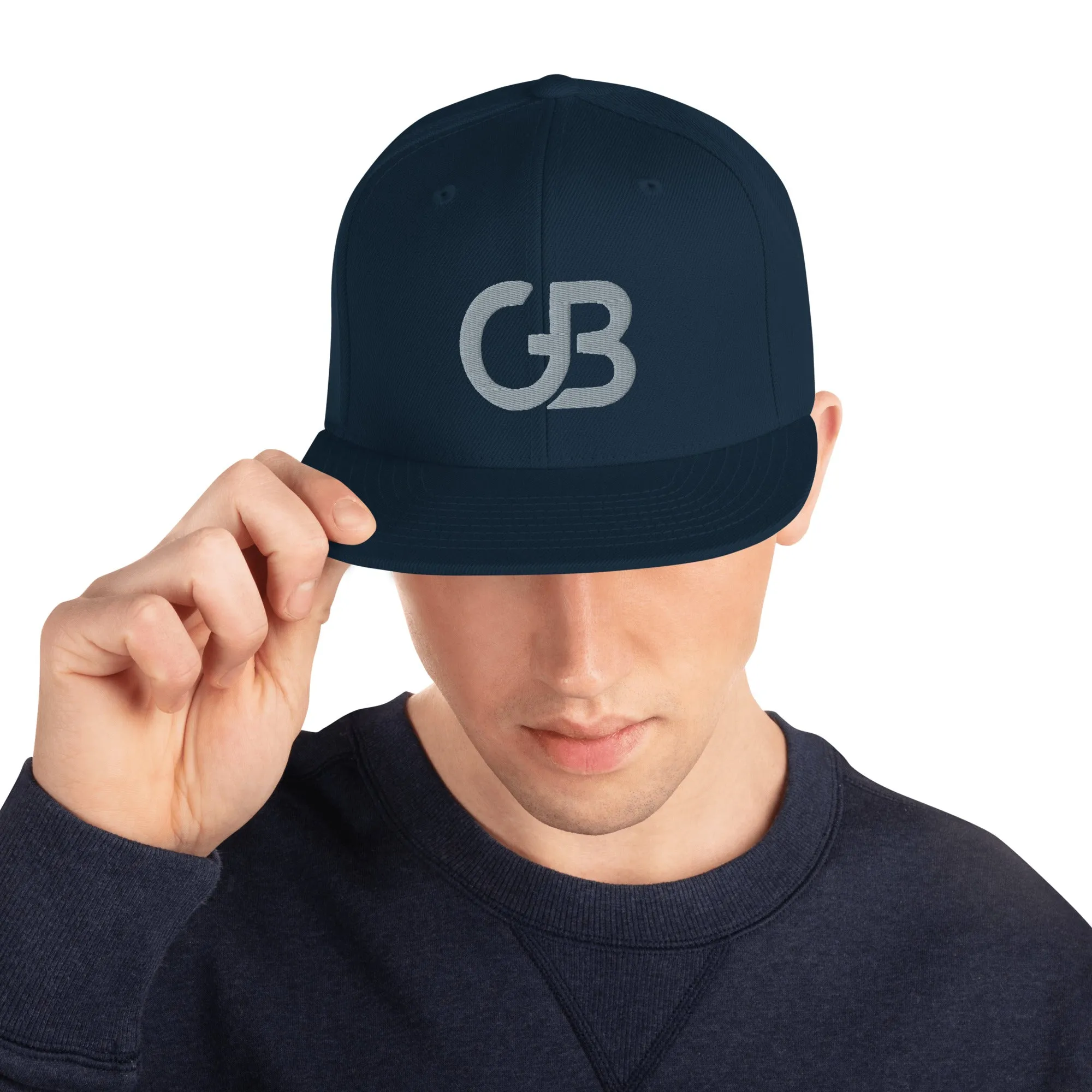 Gerald Black Flat Brim Snapback Baseball Hat for Men and Women