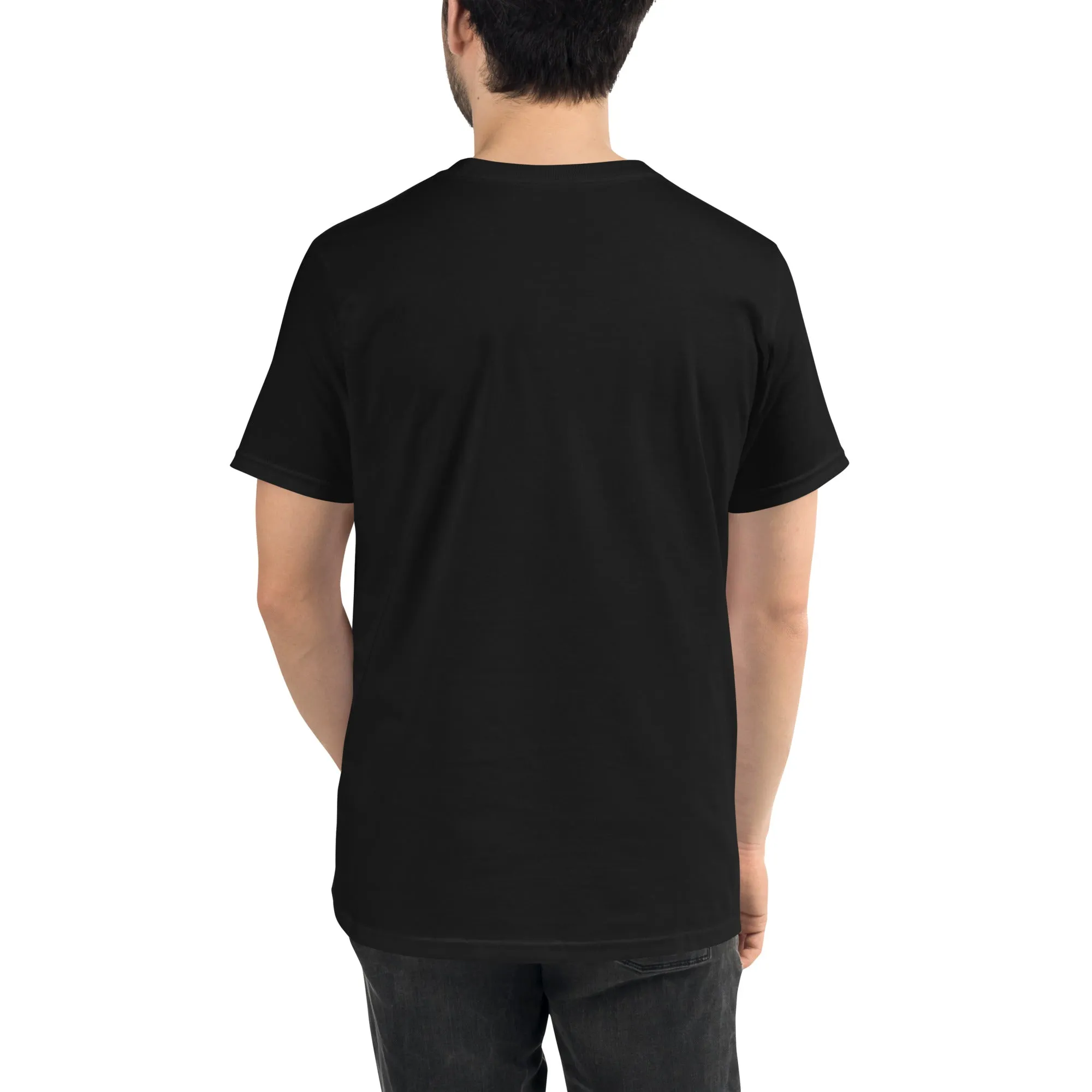 Gerald Black Organic Cotton Black Statement T-Shirt for Men and Women