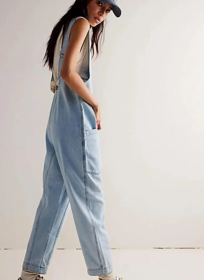 High Roller Denim Jumpsuit