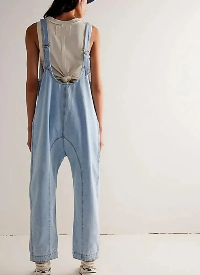 High Roller Denim Jumpsuit