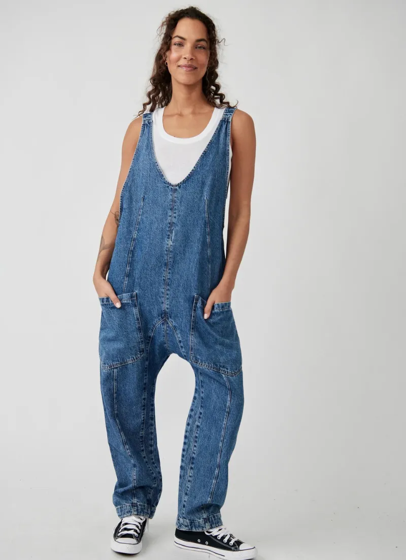 High Roller Denim Jumpsuit