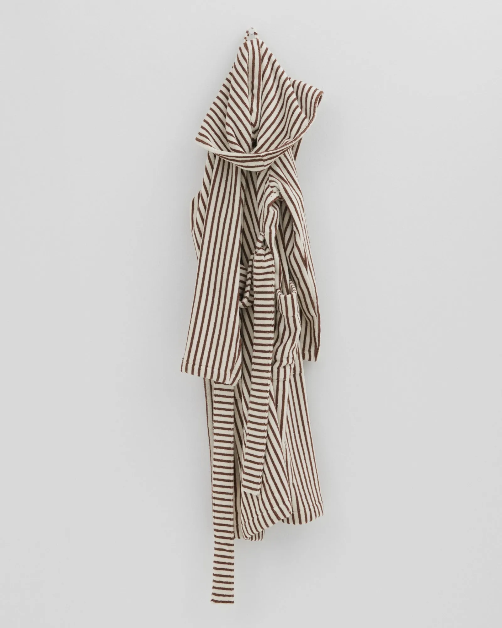 Hooded Bathrobe in Kodiak Stripes