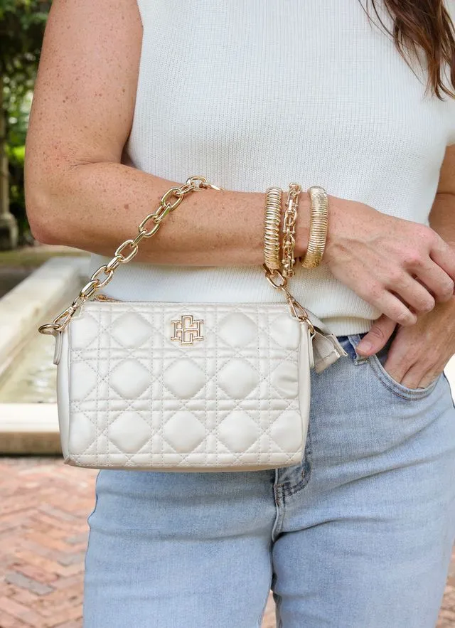 Jace Crossbody Pearl Quilted LQ