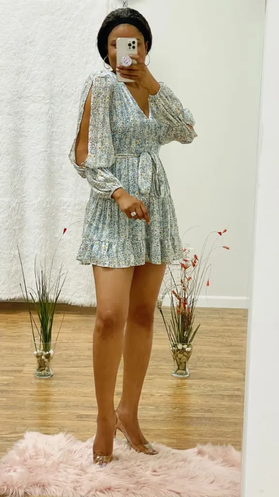 June open sleeves Mini dress