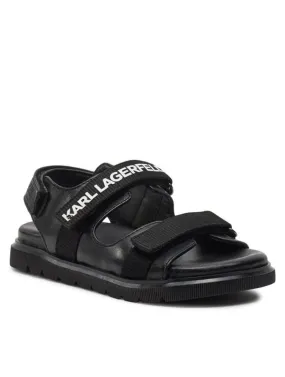 Karl Lagerfeld Strap Across Sandal Black