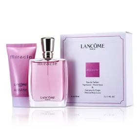 Lancome Miracle 2 pc Gift Set EDP 1.7 oz + Body Lotion 1.7 oz Women