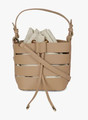 Light Brown Color Bucket Bag