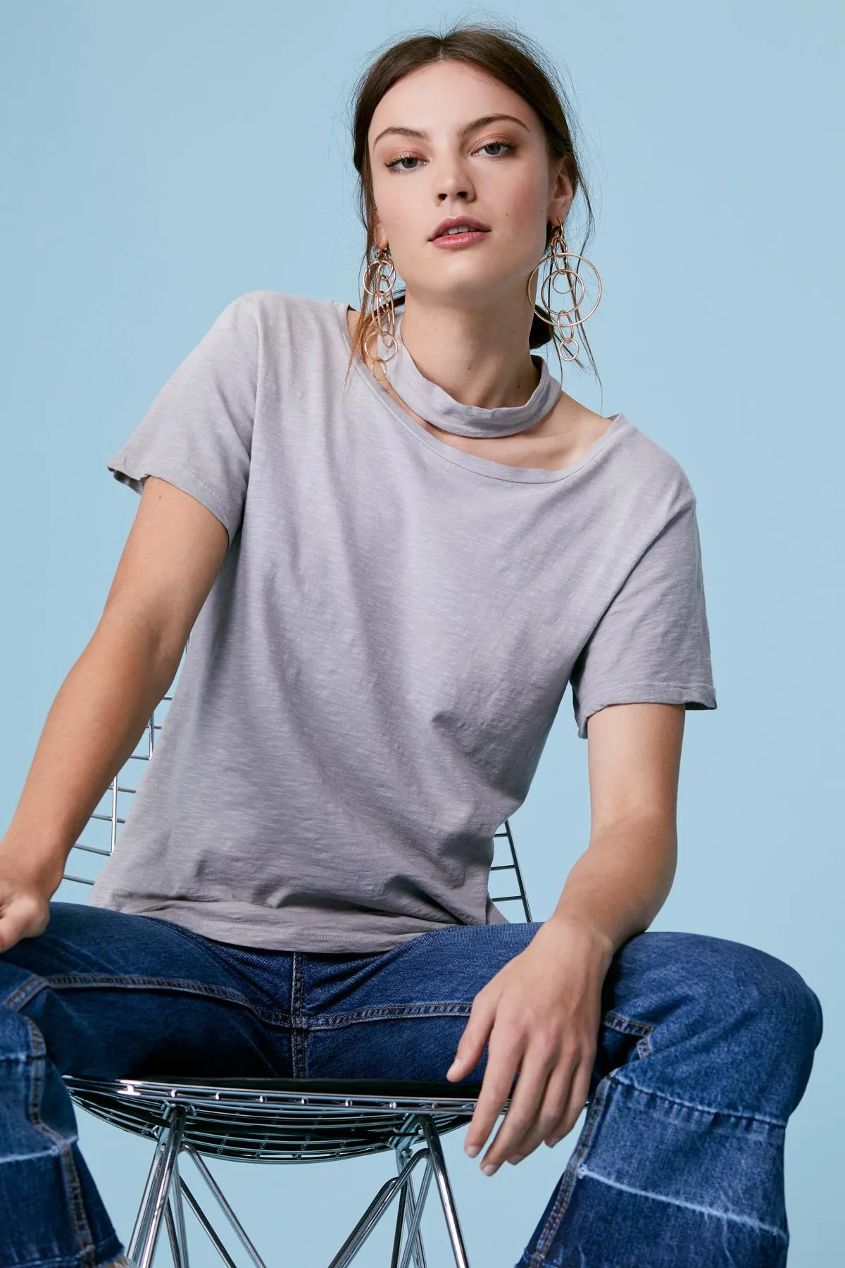 LNA Choker Tee Sharkskin Potassium