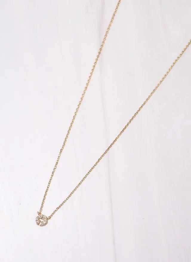 Lyllie CZ Cross Necklace GOLD