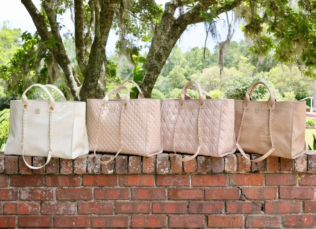 Melissa Tote Bag Taupe Patent RESTOCK END OF SEPTEMBER