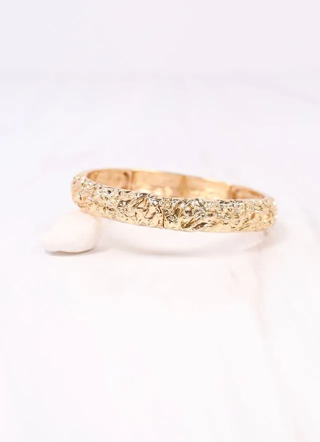 Norrington Textured Stretch Bracelet GOLD