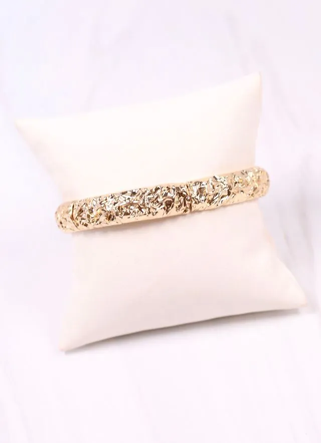 Norrington Textured Stretch Bracelet GOLD