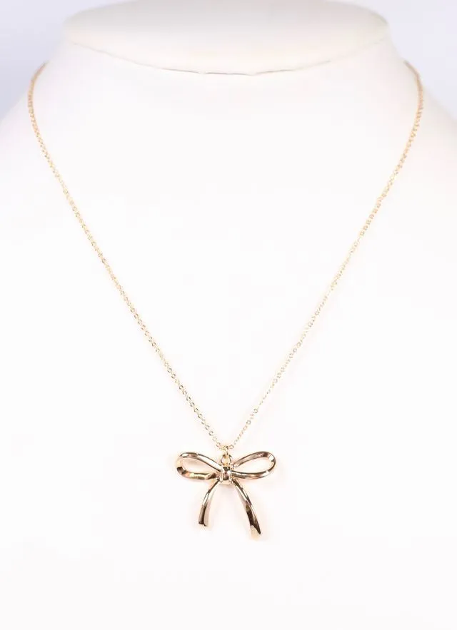 Phillips Bow Necklace GOLD