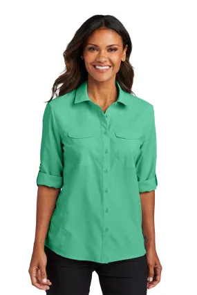 Port Authority Clothing LW960 Port Authority Ladies Long Sleeve UV Daybreak Shirt SKU: LW960