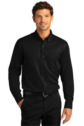 Port Authority Clothing W808 Port Authority   Long Sleeve SuperPro React   Twill Shirt SKU: W808